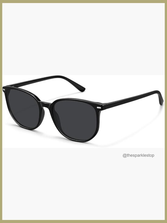 Retro Polarized Sunglasses Round Frame Photochromic Lenses UV Protection